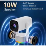 4K Projector K2 Smart Android 11.0 Rechargeable Built-in Battery Bluetooth Speaker WIFI Auto Focus Keystone Screen Cast Free-Style for Outdoor Movie