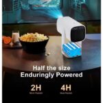 4K Projector K2 Smart Android 11.0 Rechargeable Built-in Battery Bluetooth Speaker WIFI Auto Focus Keystone Screen Cast Free-Style for Outdoor Movie