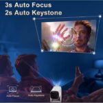 4K Projector K2 Smart Android 11.0 Rechargeable Built-in Battery Bluetooth Speaker WIFI Auto Focus Keystone Screen Cast Free-Style for Outdoor Movie