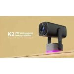 4K Projector K2 Smart Android 11.0 Rechargeable Built-in Battery Bluetooth Speaker WIFI Auto Focus Keystone Screen Cast Free-Style for Outdoor Movie