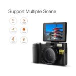 4K Vlog Camera 4X Zoom Digital Camera with 3.0 inch Flip Screen