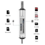 5 in 1 Card Reader, USB-A, Micro USB, Type-C Combo to 2-Slot TF, SD Card Reader OTG Card Adapter Compatible with Smartphone, Laptop, PC, Fast Transfer