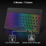 7-Color Light Wireless Keyboard And Mouse Set Rechargeable