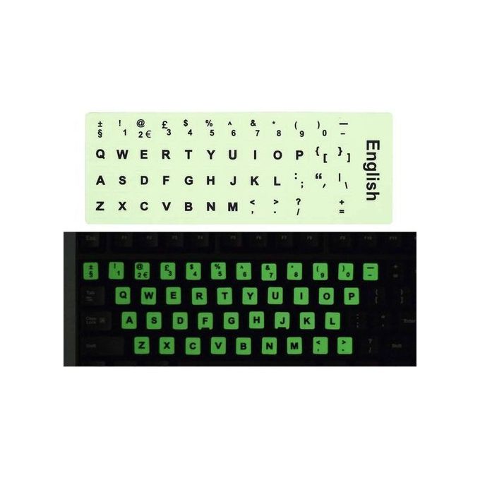 Ba Light Glow In The Dark Keyboard Light Sticker Wireless Keyboard