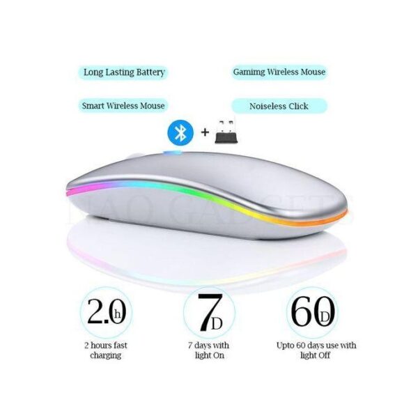 Bluetooth Dual-mode Led Gaming Rechargeable Wireless Mouse