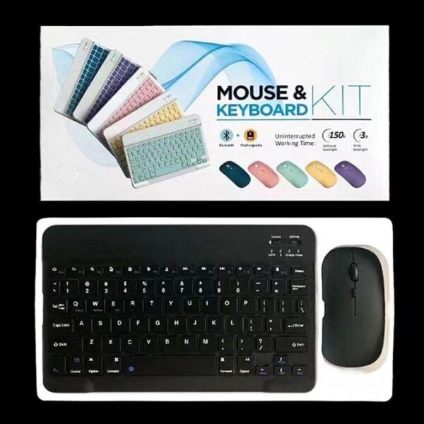 Bluetooth Keyboard And Mouse Kit - Black