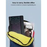 Bluetooth Keyboard for iPad Phones and Tablets RGB Light Wireless Keyboard Black