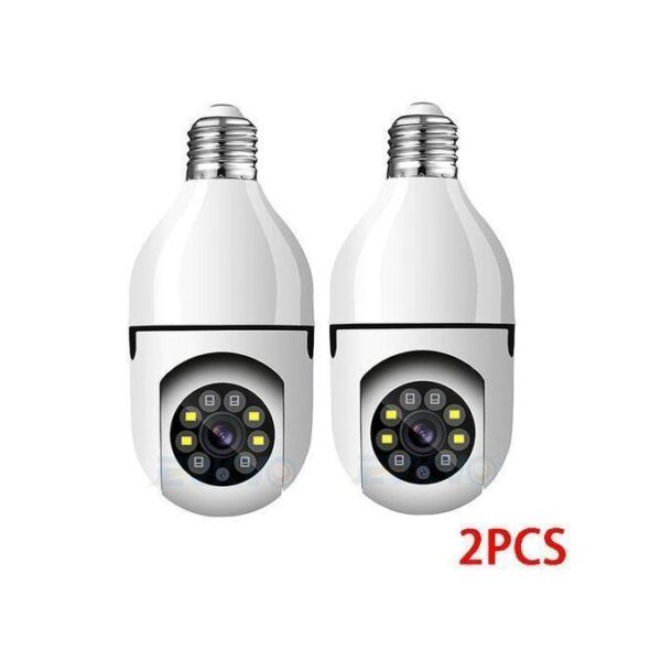 Cctv 3MP PTZ Wifi IP Mini Camera E27 Bulb Security Surveillance Smart Home Monitoring LED IR Light