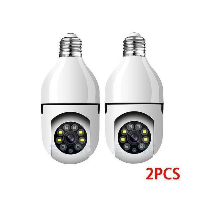 Cctv 3MP PTZ Wifi IP Mini Camera E27 Bulb Security Surveillance Smart Home Monitoring LED IR Light