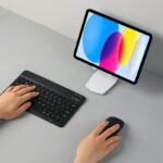 Ce Rechargeable Bluetooth Keyboard And Mouse Combo For IPad, Ultra-Slim Portable Wireless Mouse Keyboard For IPad Pro Air Mini IPhone Samsung Tablet Cell Phone Android,...