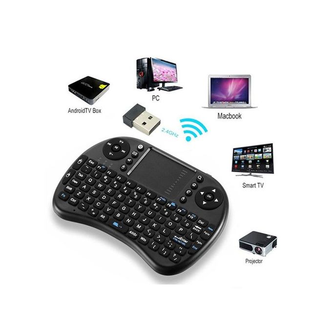 Colors Backlit I8 Mini Wireless Keyboard 2.4GHz Air Mouse With Touchpad For TV BOX Tablet PC