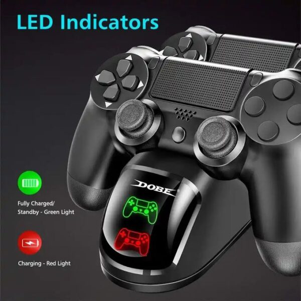 Dobe PS4 Pad Charger PS4 Controller Dual Charging Dock Station TP4