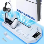 Dobe PS5/Slim/Pro Universal Mutlifunctional Cooling stand and Charging Stand Station For PS5 Consoles PS5 Controller