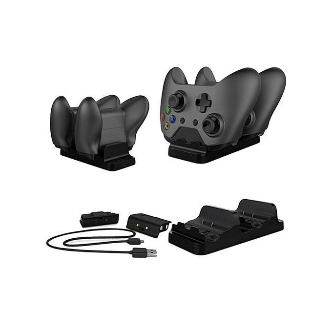 Dobe Xbox One/X/Slim Fast Dual Charger Station USB Charging With 2 Batteries For Xbox One Game