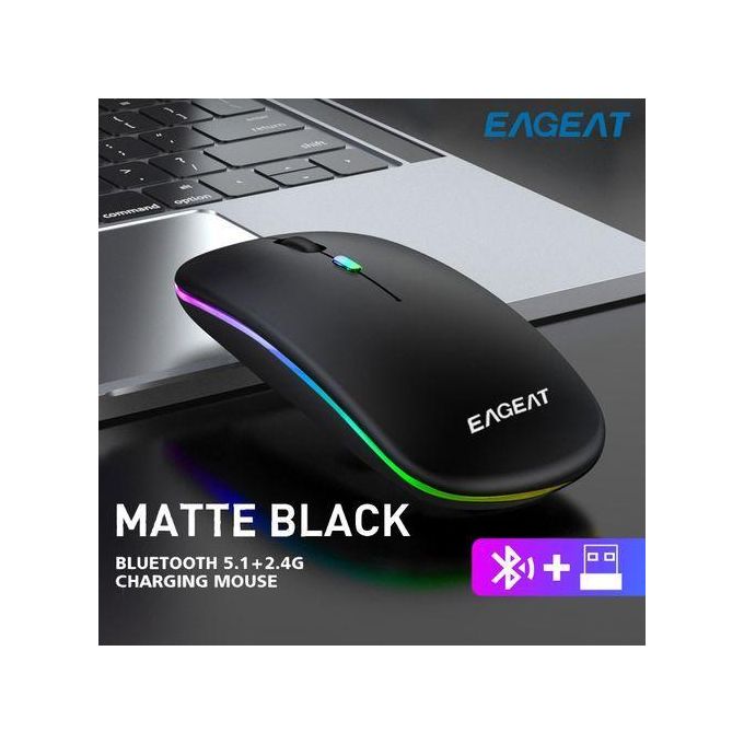 EAGEAT Wireless 2.4GHz Mice Rechargeable Mute