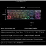 Eweadn Wired Gaming Keyboard Punk game key board with round feel and 26 keys