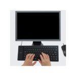External + Foldable Keyboard USB Wired Keyboard For PC Laptop