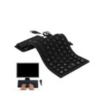 External + Foldable Silicone Keyboard USB Wired Keyboard For PC Laptop