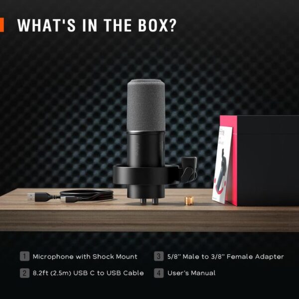 Fifine K688 Dynamic Microphone For Streaming Podcast Gaming