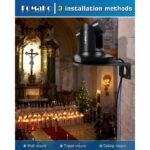 FOMAKO K20UH 4K HDMI PTZ Camera with AI Auto-Tracking(Gen 3), NDI HX3 Certified, 20X Optical Zoom, USB 3.0/LAN, PTZ Camera 4K for Church, Worship, Education, Conferences,(NDI...