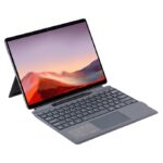 For M icrosoft Surface Pro 11 / Pro 10 2089A Wireless Bluetooth Keyboard Leather Case(Grey)