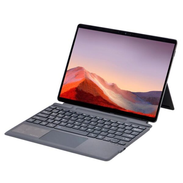 For M icrosoft Surface Pro 11 / Pro 10 2089A Wireless Bluetooth Keyboard Leather Case(Grey)