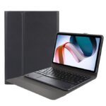 For Redmi Pad SE Bluetooth Keyboard Leather Case (Black)