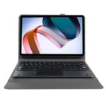 For Redmi Pad SE Bluetooth Keyboard Leather Case (Black)
