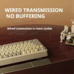 G98 Wired silent keyboard with colorful lights, 98 key layout, mechanical feel-Grey