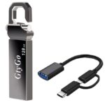 GtyGo 128 GB OTG Usb Flash Drive USB3.0 Adapter Type C 3 Units In 1 Set