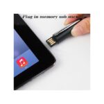 GUEETON 128GB OTG Usb Flash Drive Ballpoint Pen BLACK with 4 pcs spare refills