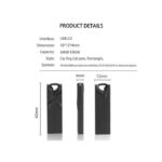 GUEETON GUEETON 128GB USB Flash Drive with 4GB Memory & OTG Adapter