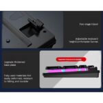 GX330 wired backlit keyboard Cool backlight Ergonomic design Waterproof and dustproof Used for office and games-Black Blue Light