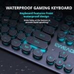 GX330 wired backlit keyboard Cool backlight Ergonomic design Waterproof and dustproof Used for office and games-Black Blue Light