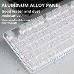 GX710 wired backlit keyboard Cool backlight Ergonomic design Waterproof and dustproof Used for office and games-White