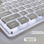 GX710 wired backlit keyboard Cool backlight Ergonomic design Waterproof and dustproof Used for office and games-White