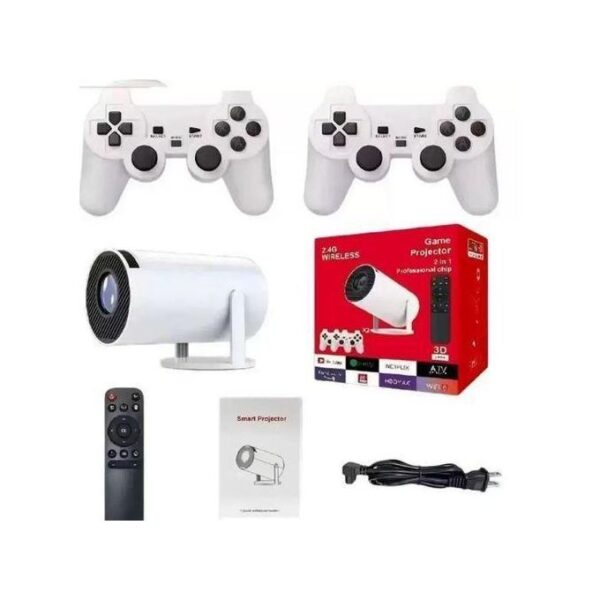 HY300Pro projector with game controller Projector