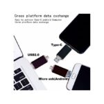 HYSLGjt 128 GB BLUE OTG Flash Drive For Android TypeC Phone And PC 3 IN 1