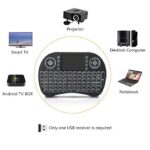 i8 Mini Wireless Keyboard - Black - Touchpad - USB Receiver - 2.4G - Compatible with PC, TV Box