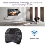 i8 Mini Wireless Keyboard - Black - Touchpad - USB Receiver - 2.4G - Compatible with PC, TV Box