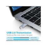 JIYUE Flash Drive 256GB Metal OTG Micro USB Type-C
