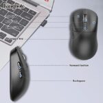 Kingnote 2.4G Rechargeable Wireless Mouse Bluetooth 2 Modes