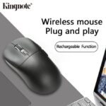 Kingnote 2.4G Rechargeable Wireless Mouse Bluetooth 2 Modes