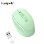 Kingnote 2.4G Rechargeable Wireless Mouse Bluetooth 2 Modes-green