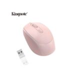 Kingnote 2.4G Rechargeable Wireless Mouse Bluetooth 2 Modes-pink