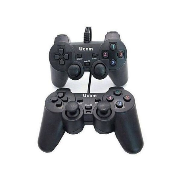 Laptop TWIN USB Wired Pad Game Controller For PC Gaming Laptop Computer