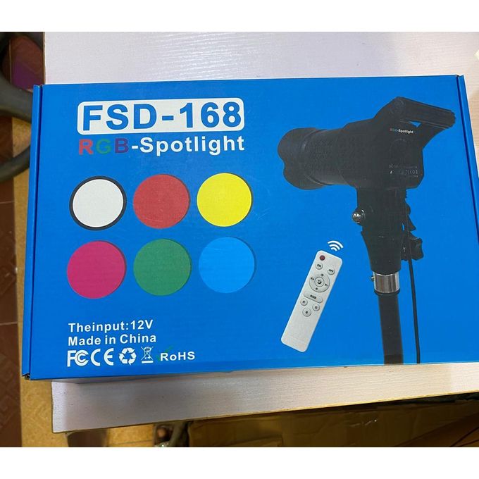 Led Lighting FSD-168 RGB Spotlight With Tripod Stand