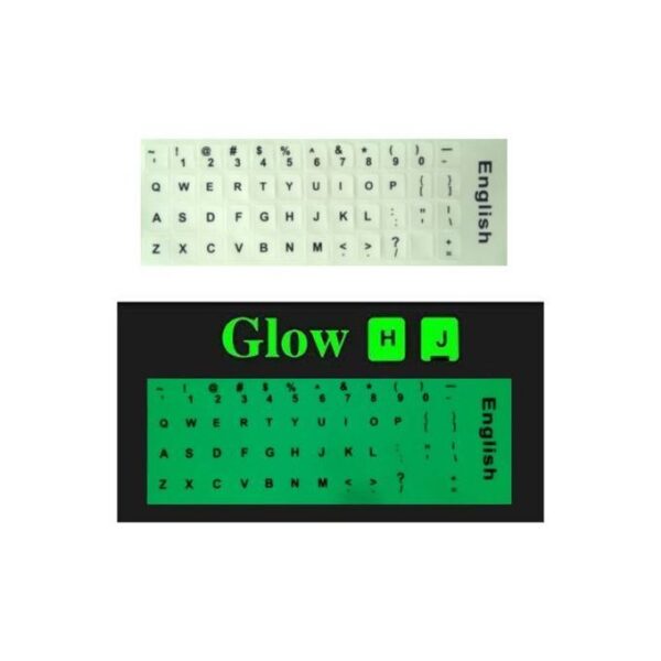 Light GLOW IN THE DARK KEYBOARD BACKLIGHT STICKERS FOR LAPTOPS