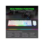 LIMEIDE GTX350 Wired Keyboard & Mouse Set - 104 Keys, RGB Lighting, Ergonomic Design