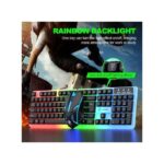 LIMEIDE GTX350 Wired Keyboard & Mouse Set - 104 Keys, RGB Lighting, Ergonomic Design